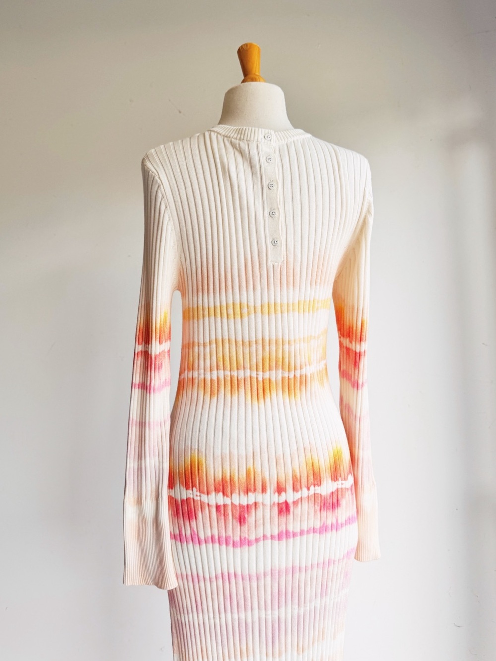 Anthropologie Daily Practice High Tide Tie Dye Ribbed Midi Dress Large - Picture 6 of 8
